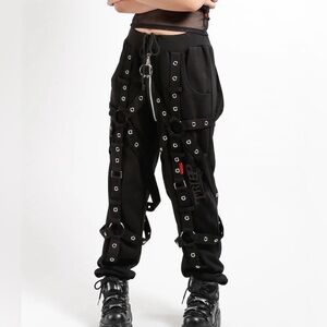 Tripp NYC Harness Sweat Pants Jogger Pants Black Size L